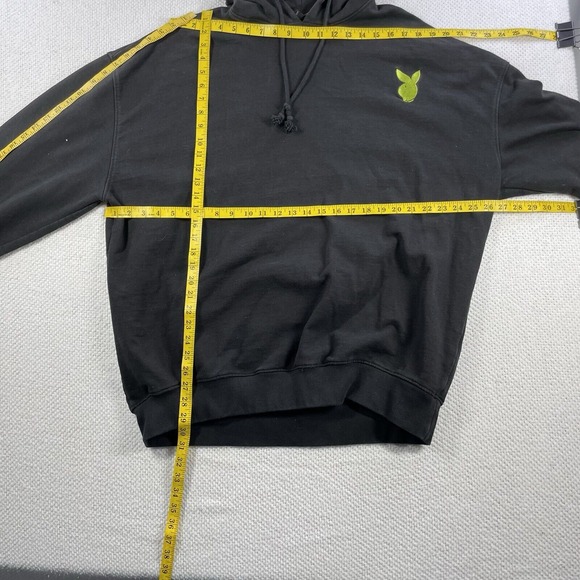 Playboy x Missguided Hoodie Sweatshirt Pullover Graphic Print Black US 10 - Picture 4 of 11